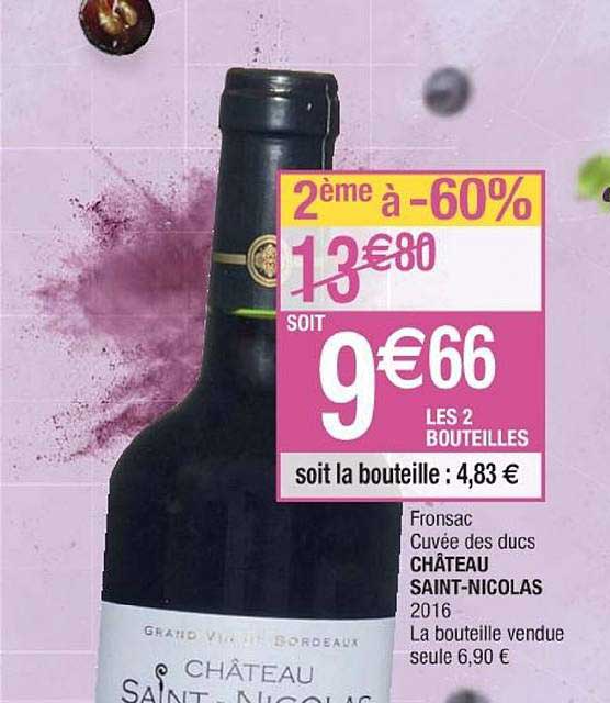 Fronsac Cuvée Des Ducs Château Saint Nicolas
