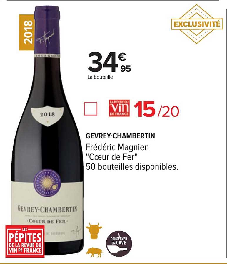 gevrey chambertin frédéric magnien cour de fer