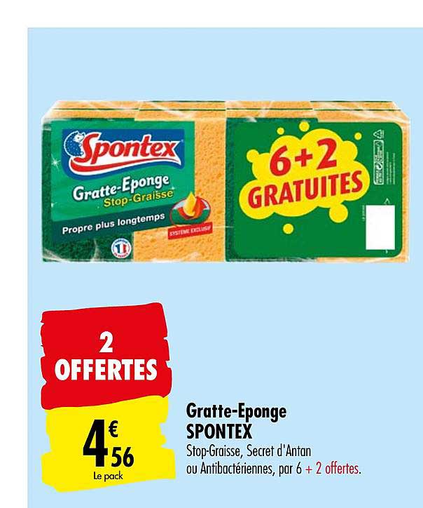 gratte éponge spontex