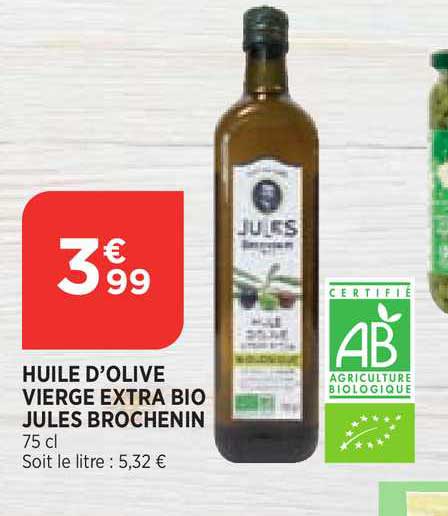 Huile D Olive Vierge Extra Bio Jules Brochenin