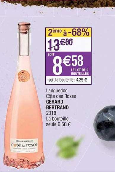 languedoc côtes des roses gérard bertrand