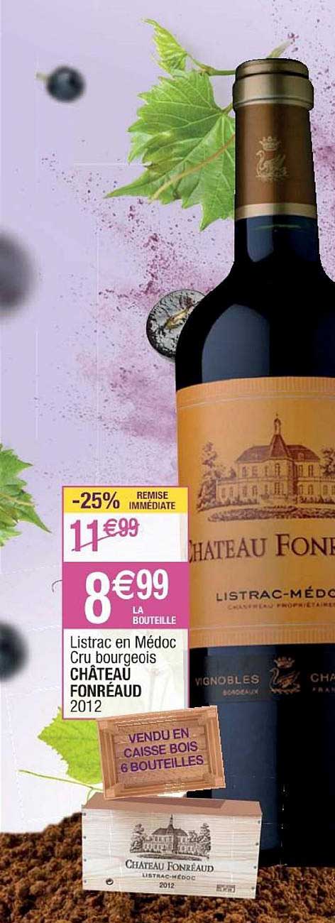 listrac en médoc cru bourgeois château fonréaud