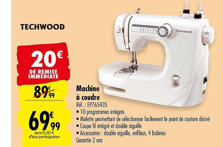 machine à coudre techwood