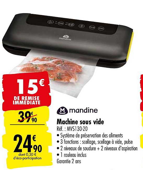 machine sous vide mandine