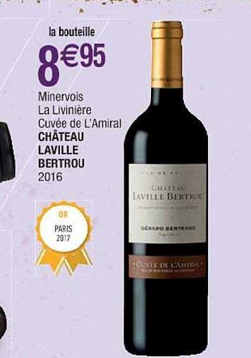 minervois la livinière cuvée de l'amiral château laville bertrou