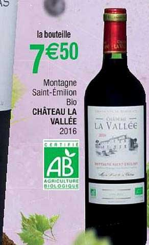 montagne saint émilion bio château la vallée