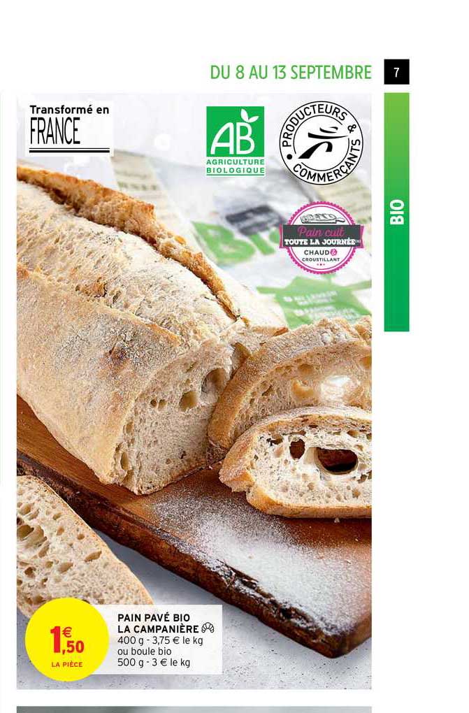 pain pavé bio la campanière