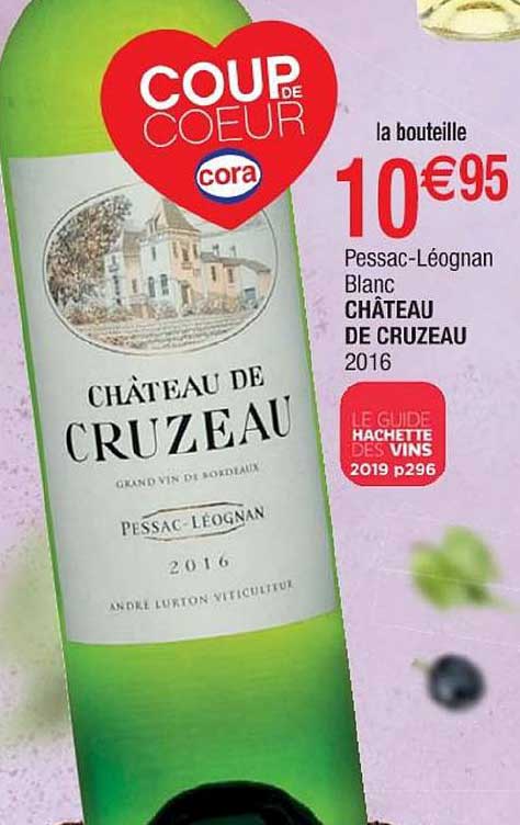 pessac léognan blanc château de cruzeau