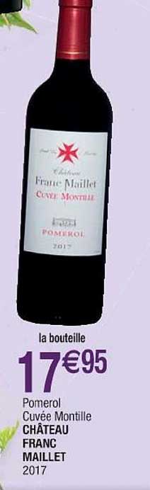 pomerol cuvée montille château franc maillet