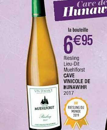riesling lieu dit muehlforst cave vinicole de hunawihr