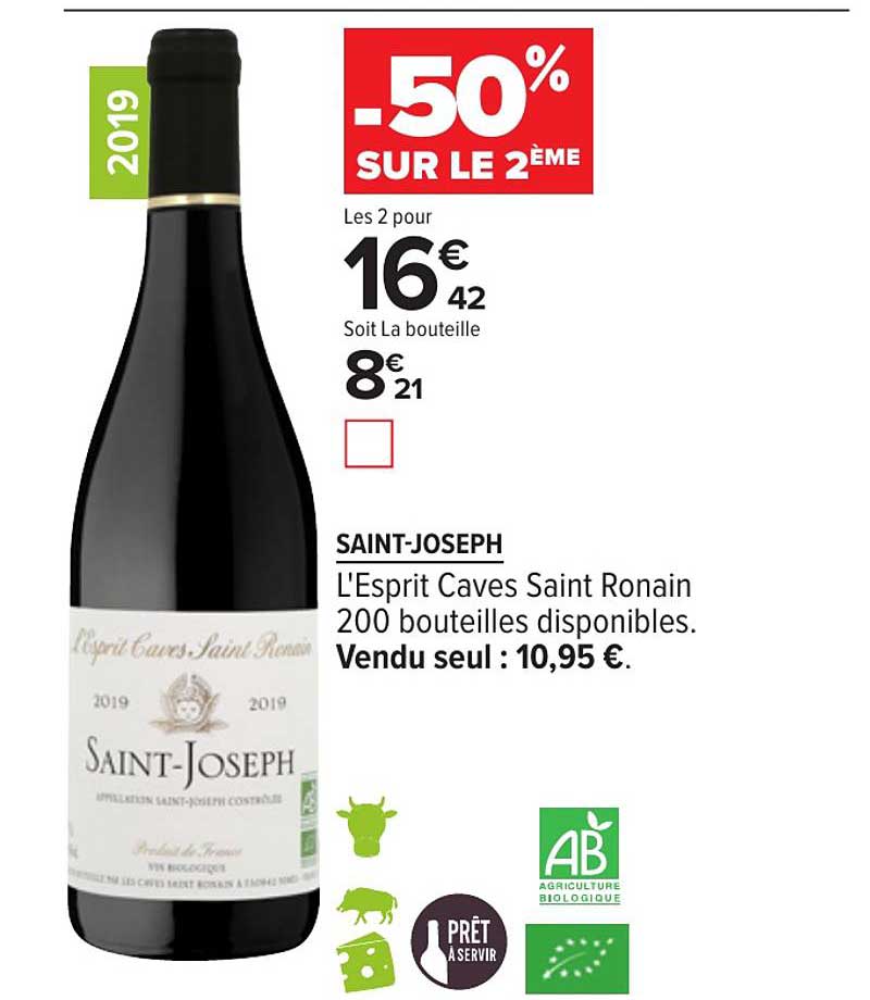 saint joseph l'esprit caves saint ronain -50% sur le 2ème
