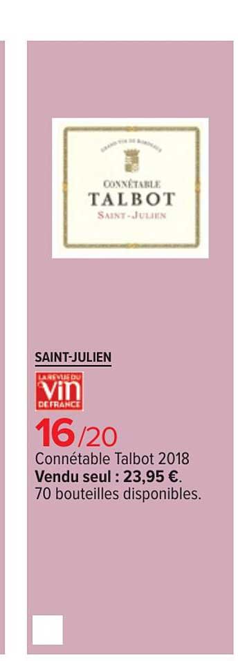 saint julien connétable talbot 2018