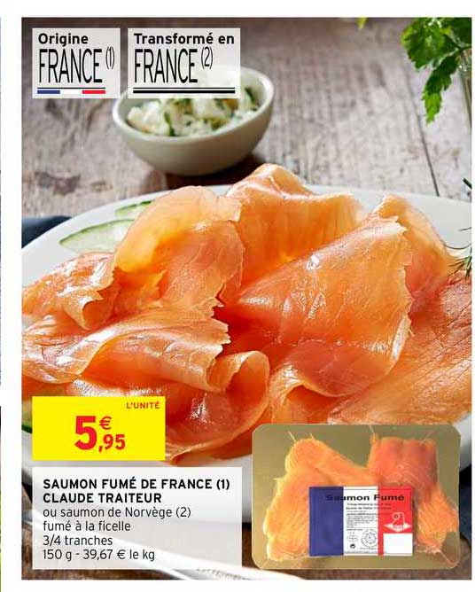 Saumon Fumé De France (1) Claude Traiteur