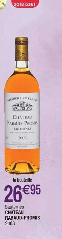 sauternes château rabaud promis