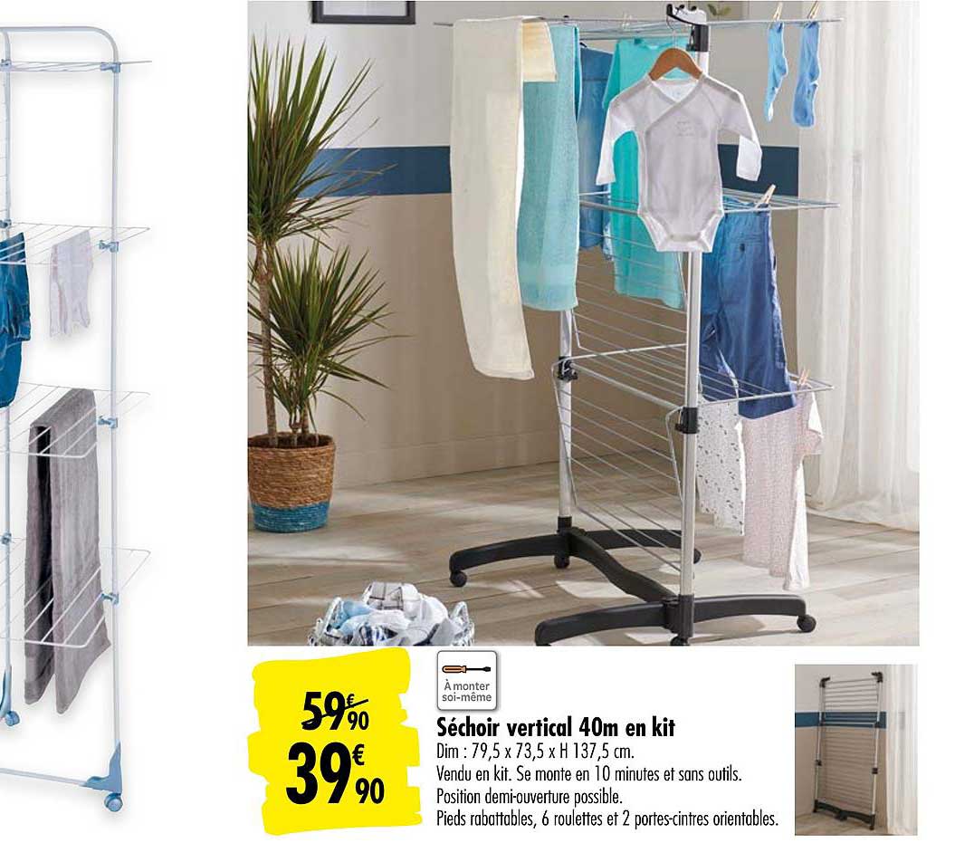 séchoir vertical 40m en kit