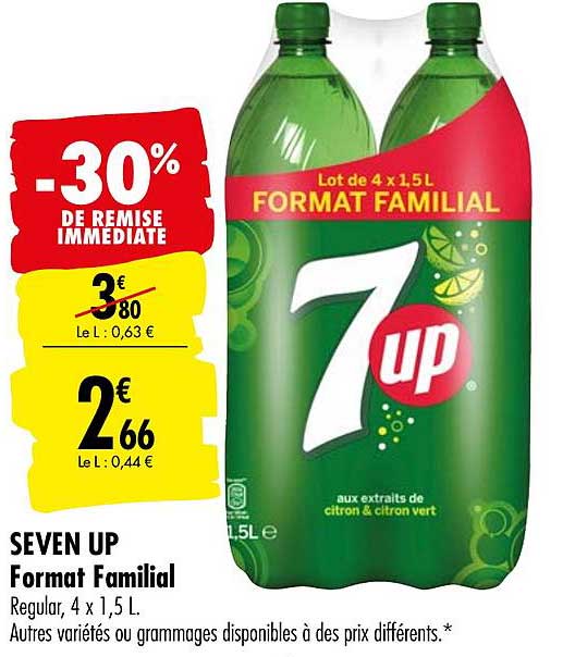 seven up format familial -30% remise immédiate