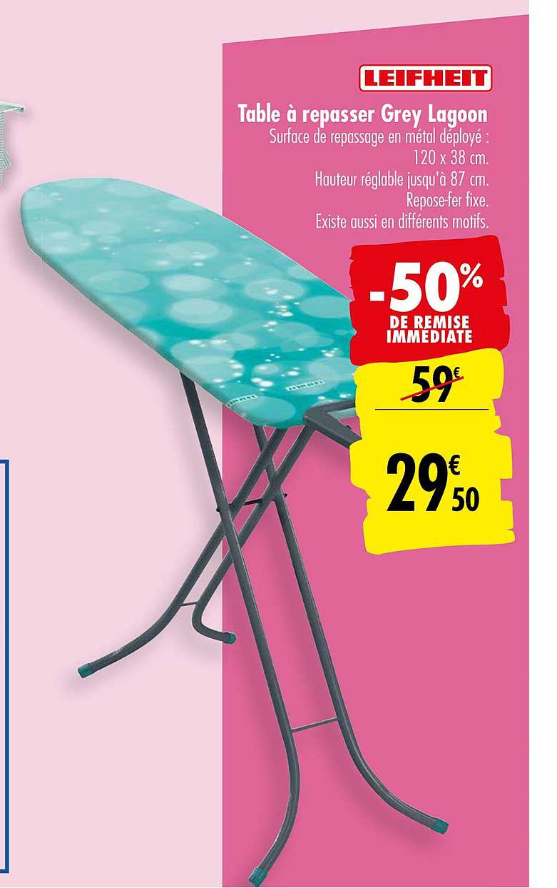 table à repasser grey lagoon leifheit