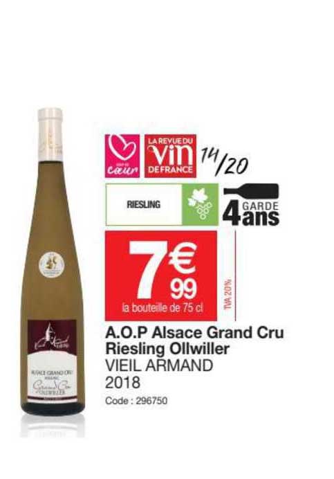 a.o.p. alsace grand cru riesling ollwiller vieil armand