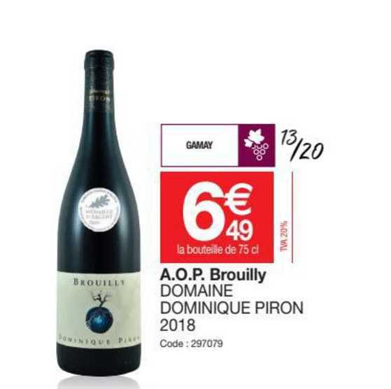 a.o.p. brouilly domaine dominique piron