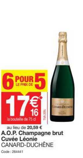 a.o.p. champagne brut cuvée léonie canard-duchêne