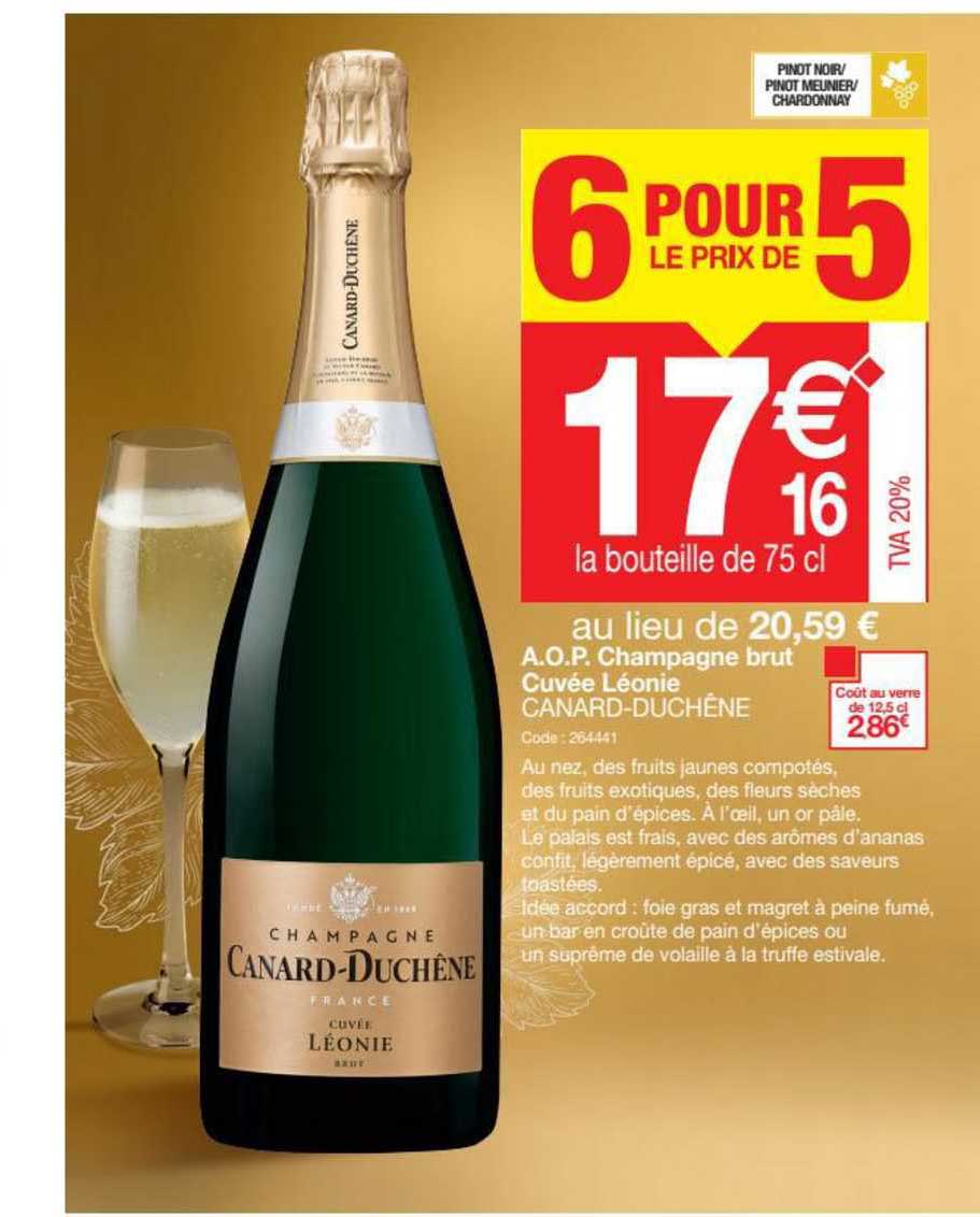 a.o.p. champagne brut cuvée léonie canard-duchêne