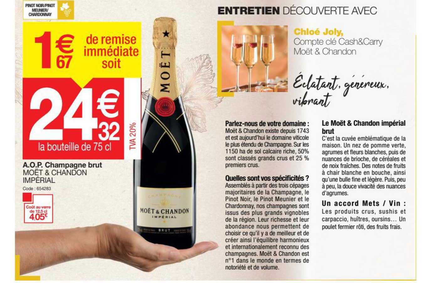 a.o.p. champagne brut moët & chandon impérial