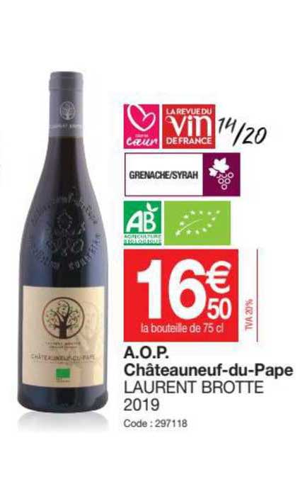 a.o.p. châteauneuf-du-pape laurent brotte 2019