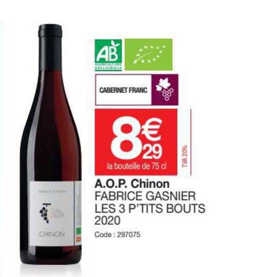 a.o.p. chinon fabrice gasnier les 3 p'tits bouts 2020