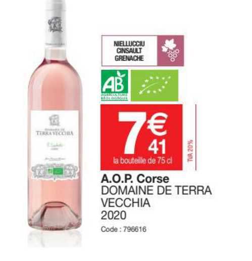 a.o.p. corse domaine de terra vecchia 2020