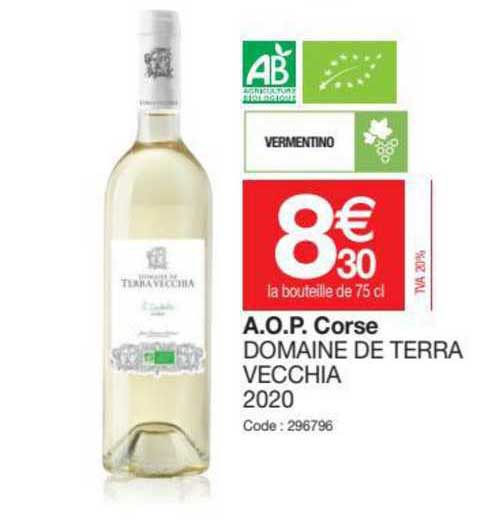 a.o.p. corse domaine de terra vecchia 2020