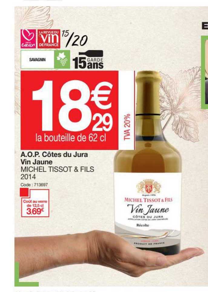 a.o.p. côtes du jura vin jaune michel tissot & fils 2014