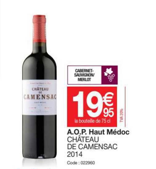 a.o.p. haut médoc château de camensac 2014