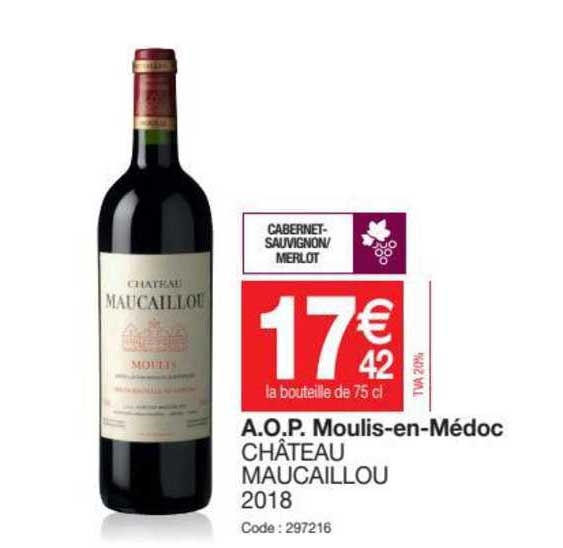 a.o.p. moulis-en-médoc château maucaillou 2018