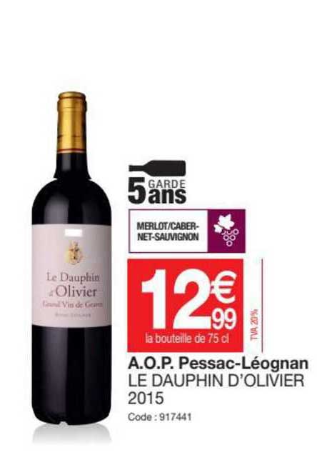 a.o.p. pessac-léognan le dauphin d'olivier