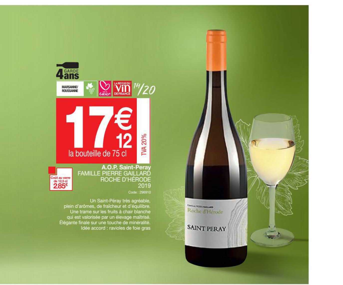 a.o.p. saint-peray famille pierre gaillard roche d'hérode 2019