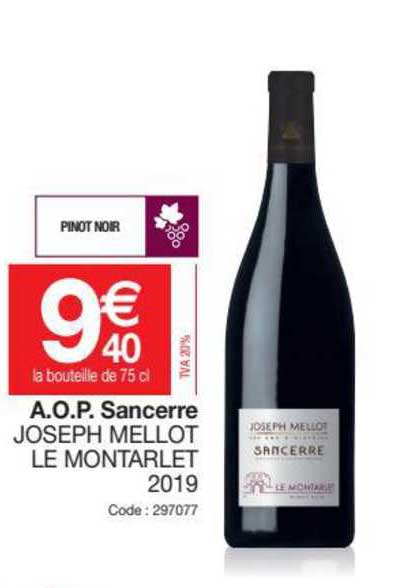 a.o.p. sancerre joseph mellot le montarlet 2019
