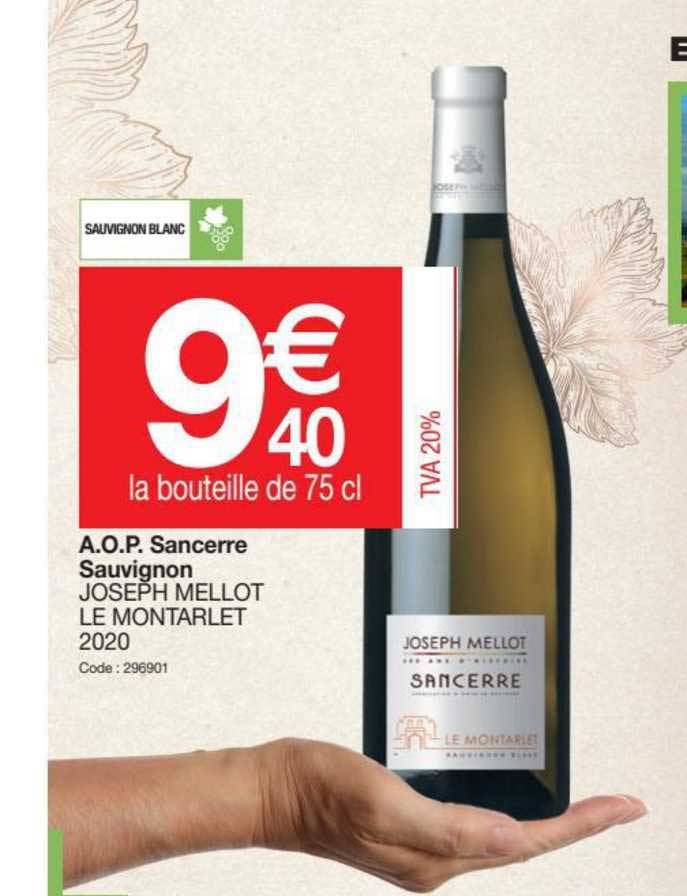 a.o.p. sancerre sauvignon joseph mellot le montarlet 2020