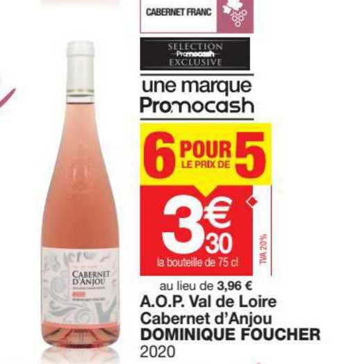 a.o.p. val de loire cabernet d'anjou dominique foucher 2020