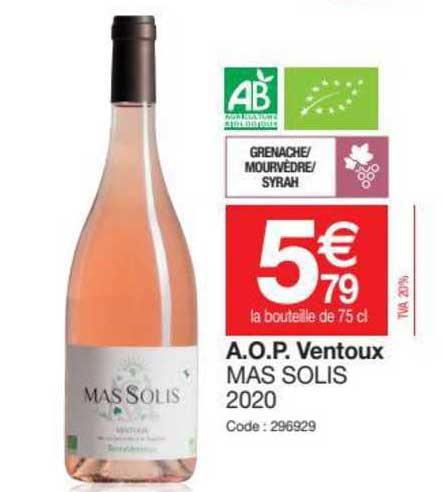 a.o.p. ventoux mas solis 2020