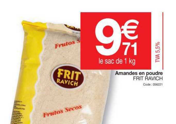 amandes en poudre frit ravich