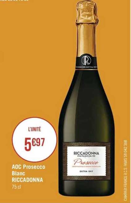 Aoc Prosecco Blanc Riccadonna
