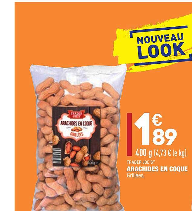 arachides en coque trader joe's