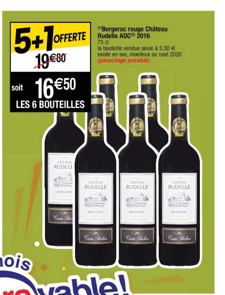 bergerac rouge château rudelle aoc 2016