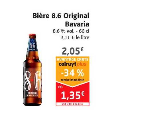 bière 8.6 original bavaria