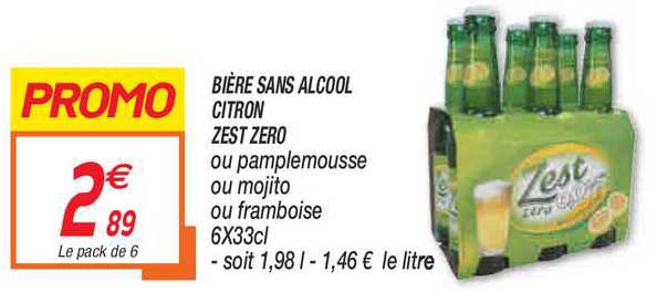 bière sans alcool citron zest zéro