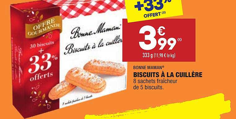 biscuits à la cuillère bonne maman