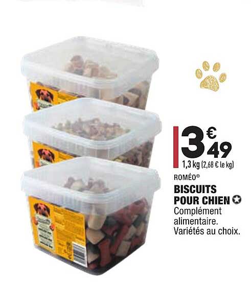biscuits pour chien roméo