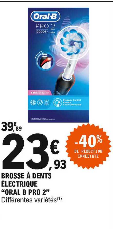 brosse à dents électrique "oral b pro 2"