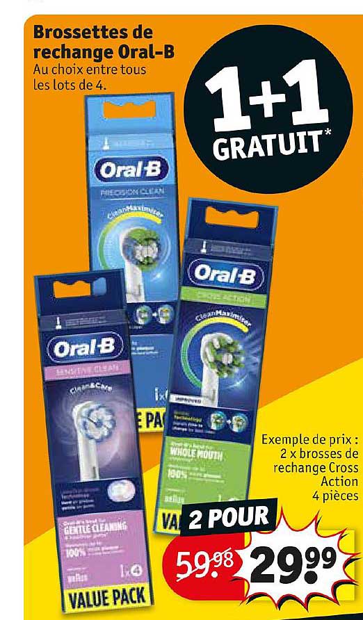 brossettes de rechange oral-b