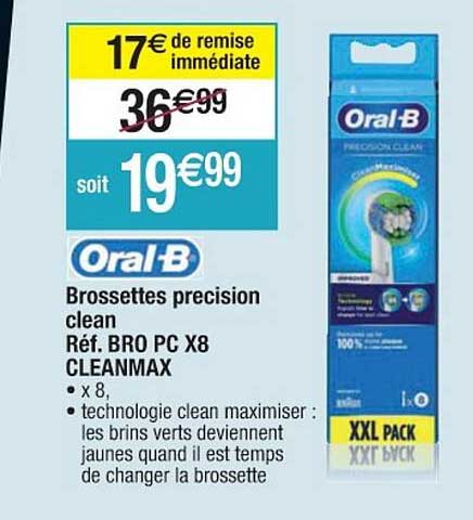 brossettes precision clean cleanmax réf. bro pc x8